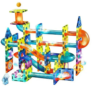 Конструктор светящийся магнитный Light Magnetic Blocks №2302 110 дет.