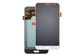 Дисплей для телефона Samsung J320F/J3 2016 в сборе с тачскрином Белый - AA (TFT)