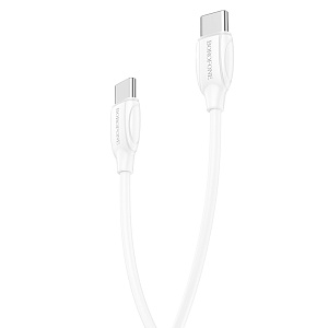 Дата кабель Type-C - Type-C Borofone BX19 60W 3A 1м белый