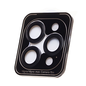 Защитное стекло для камеры IPhone 16 Pro Max черное