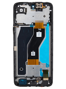 Дисплей для телефона Tecno Spark 40C (KM4k) модуль с рамкой Черный - Оригинал