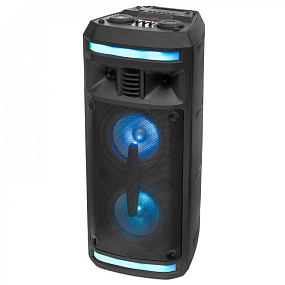 Колонка Dialog Oscar AO-12 (30W/RMS/Караоке с микрофоном/BT/FM/USB/SD/LED) черная