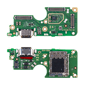 Шлейф Infinix Zero 30 4G/5G (X6731B/X6731) плата на системный разъем/разъем SIM/микрофон