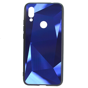 Задняя накладка Xiaomi Redmi 7 стекло PS66 синий