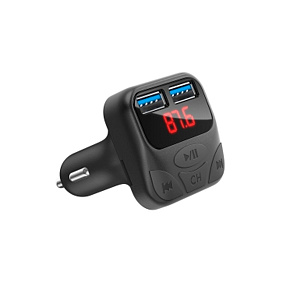 FM-модулятор X25 (Bluetooth, TF,2USB,AUX) черный