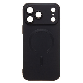 Кейс iPhone 17 Pro Max силикон SafeMag SM020 черный