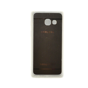 Силиконовый чехол для Samsung A320 Galaxy A3 (2017) под металлик серый