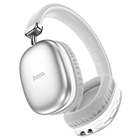 Bluetooth-наушники Hoco W35 Air полноразмерные серебро