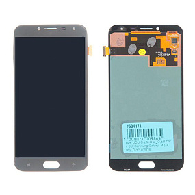 Дисплей для телефона Samsung J400F (J4 2018) в сборе с тачскрином Серый - AAA (AMOLED)