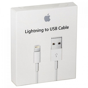 Дата кабель lightning - USB белый (УЦЕНКА) Повреждение упаковки