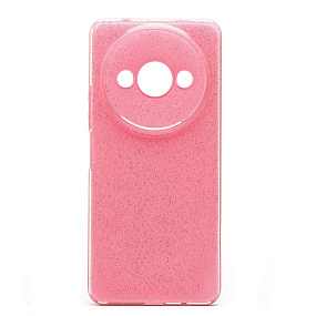 Силиконовый чехол Xiaomi Redmi A3/A3X/Poco C61 SC328 светло-розовый