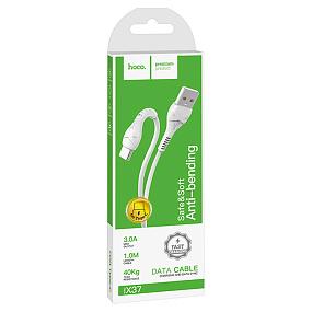 Дата кабель Type-C - USB Hoco X37 3A 1м белый