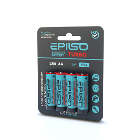 Батарейка АА Epilso LR6 4BL Turbo 1шт