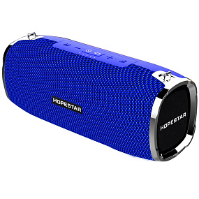 Колонка Hopestar A6 (Bluetooth/MicroSD/USB/FM/AUX/Microphone) влагозащищенная синий