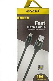 Дата кабель lightning - USB Awei CL-80 белый