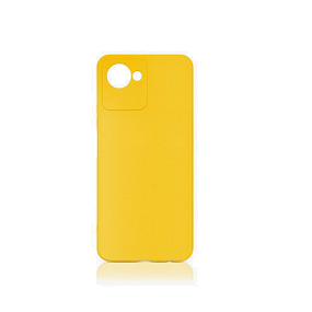 Силиконовый чехол Realme C30s DF желтый