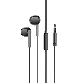 Наушники Borofone BM76 внутриканальные с микрофоном черные