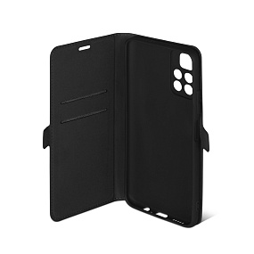 Чехол-книжка DF под кожу Xiaomi Poco M4 Pro 5G черный