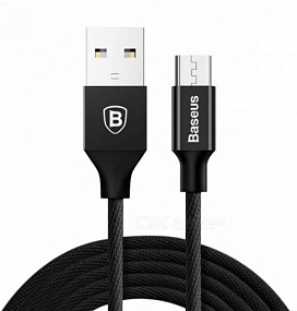 Дата кабель micro USB - USB Baseus CAMYW-A01 Yiven черный