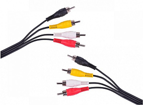 Кабель 4xRCAm (папа) - 4xRCAm (папа) 1,5m