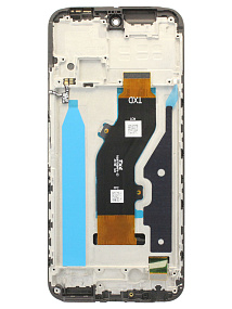 Дисплей для телефона Tecno Spark 30C (KL5n) модуль с рамкой Черный - Оригинал