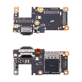 Шлейф Xiaomi 11T/11T Pro плата системный разъем/разъем SIM/микрофон - Премиум