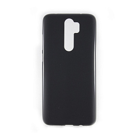 Силиконовый чехол Xiaomi Redmi Note 8 Pro матовый черный