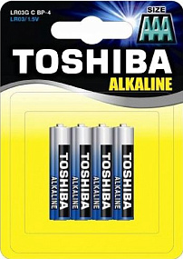 Батарейка ААА Toshiba LR03 4BL 1шт