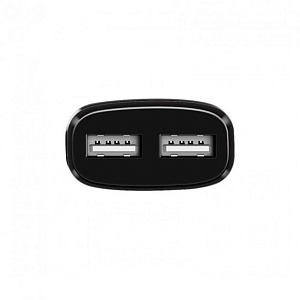 СЗУ-USB Hoco C12 2 выхода 2.4А черный