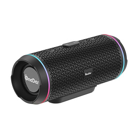 Колонка OneDer V10 (Bluetooth/MicroSD/USB/FM/AUX) черная (УЦЕНКА) Повреждение упаковки