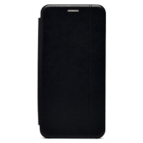 Чехол-книжка под кожу Xiaomi Redmi Note 14 Pro (5G)/Poco X7 BC002 боковой флип черный