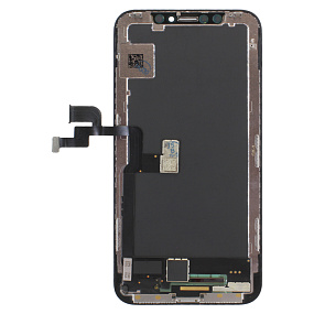 Дисплей для телефона iPhone X в сборе Черный - GX (Hard OLED)