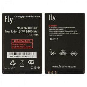 АКБ ORIG для телефона Fly BL6403 IQ230 тех. упаковка