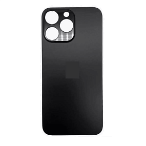 Задняя крышка iPhone 14 Pro Max (стекло) черный - Премиум