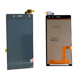 Дисплей для телефона Highscreen Verge/DEXP Ixion MS150 в сборе с тачскрином Черный