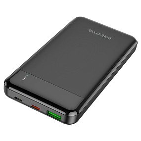 Портативное зарядное устройство Borofone BJ19 PD20W+QC3.0 2USB/Micro/Type-C 10000mAh черный