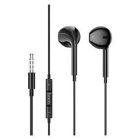 Наушники Hoco M101 внутриканальные с микрофоном черные