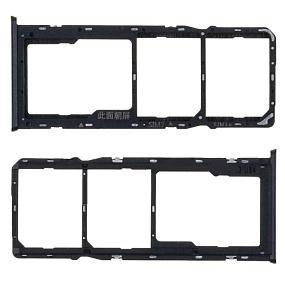 Контейнер SIM OPPO A15/A15s Черный