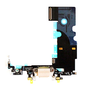 Шлейф iPhone 8/SE (2020) на системный разъем/микрофон Золото