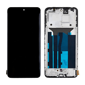 Дисплей для телефона Realme 12 4G (RMX3871) модуль с рамкой Черный - (OLED)