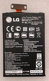 АКБ ORIG для телефона LG BL-T5 Nexus 4, F180, F180L, F180S, E975