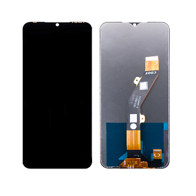 Дисплей для телефона Tecno Spark 10 4G/Spark 10C (Kl5q/Kl5m) в сборе с тачскрином Черный