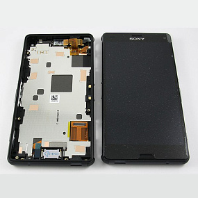 Дисплей для телефона Sony D5803 (Z3 compact) модуль Черный - Оригинал