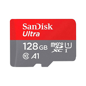 MicroSD 128Gb SanDisk Class 10 UHS-I A1 140Mb/s без адаптера