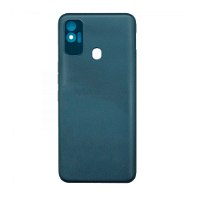 корпус для телефона Tecno Spark 7 Черный задняя крышка