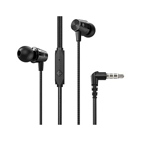 Наушники Hoco M79 внутриканальные с микрофоном черные