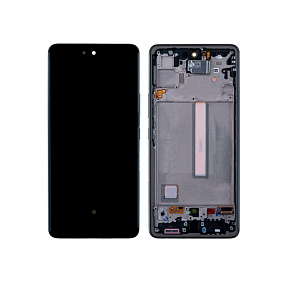 Дисплей для телефона Samsung A536B (A53 5G) модуль в рамке Черный - Оригинал