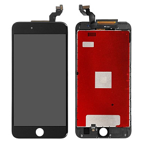 Дисплей для телефона iPhone 6S Plus в сборе Черный - (Pisen)