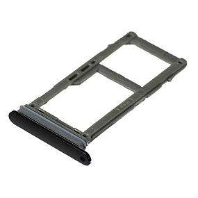 Контейнер SIM Samsung A530/A730 (A8/A8 Plus (2018)) Черный