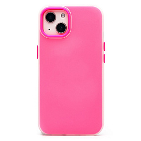 Кейс iPhone 13 Silicone Case без логотипа (№062) розовый